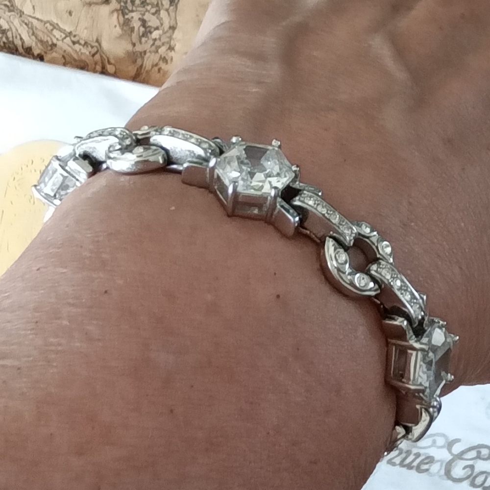 Fifth Avenue Clear Swarovski Crystals Bracelet S/M